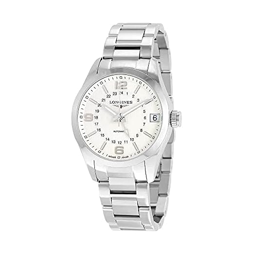 Longines Conquest L27994766 - Reloj automático para hombre con esfera plateada