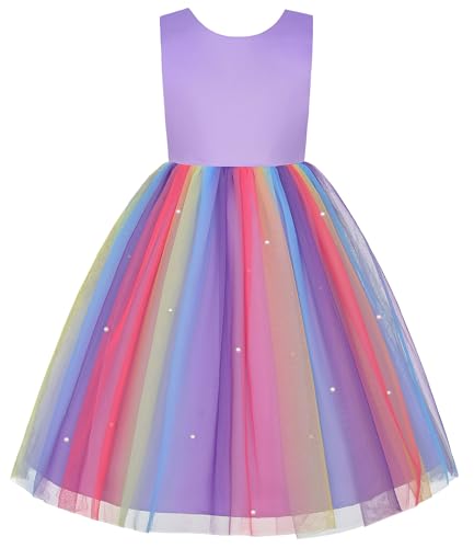 Image of JerrisApparel Flower Girls Dress Wedding Satin Dresses Princess Birthday Party Prom Ball Gown