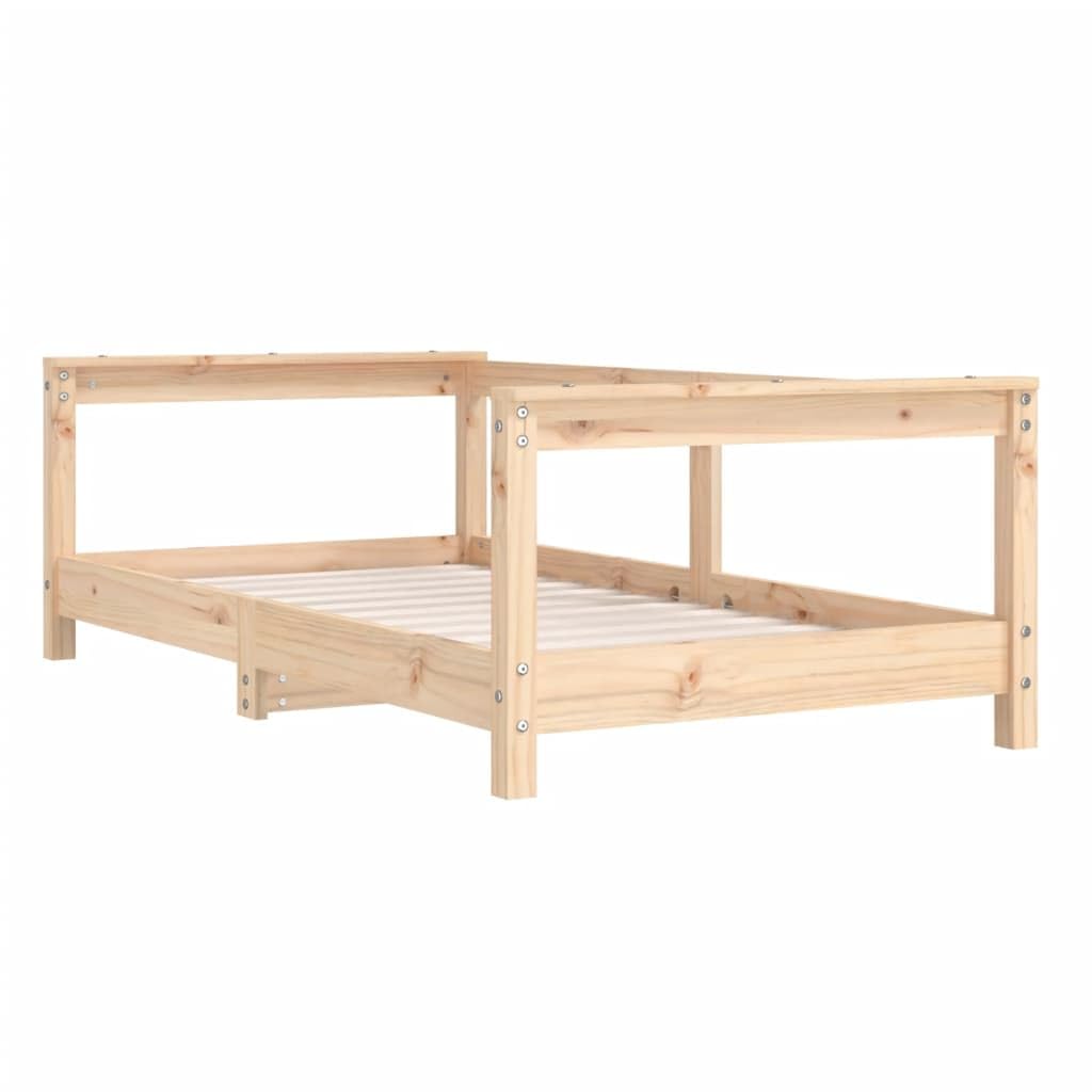 vidaXL Estructura de Cama para niños Madera Maciza de Pino 70x140 cm