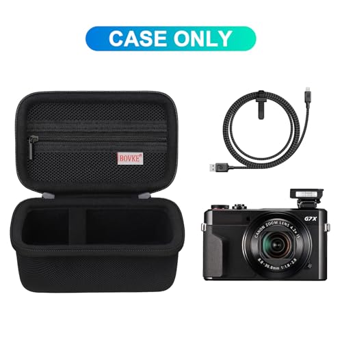 Funda rígida para cámara Canon PowerShot G7X Mark III / II negra miniatura 2