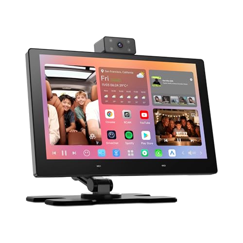 Image of P6 9.1 inch QLED CarPlay Screen for Car, Android Auto | Dual Wi-Fi, Bluetooth, GPS, OTA Updates, DriveChat AI, Portable Touchscreen, Cars, Trucks & SUVs