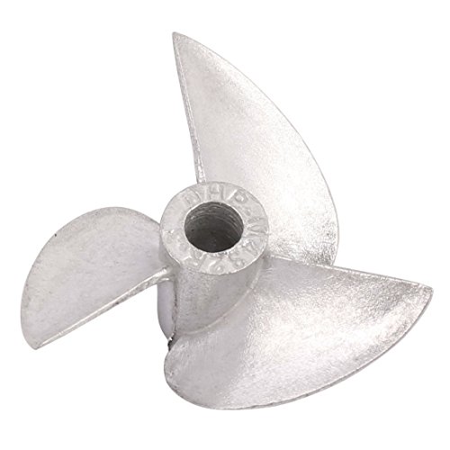 Aexit 28mm x 12mm Aleación de aluminio 3-Vane Rotación RC Barc-o (model: I2908IXII-4027JN) Hélice 4mm Agujero