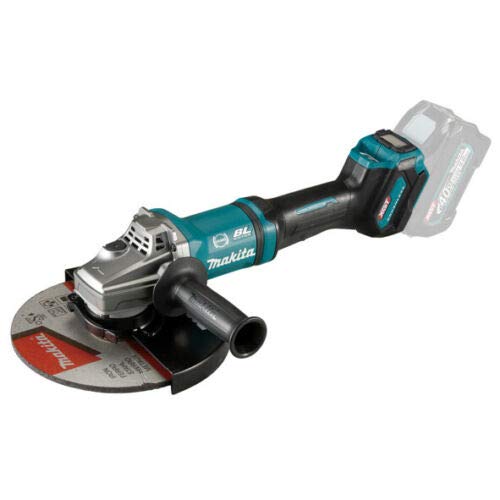 Makita GA038GZ07 40V Max Li-Ion XGT bürstenloser Winkelschleifer 230mm - Batterien und Ladegerät nicht im Lieferumfang enthalten, Blau