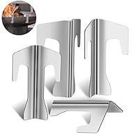 Feuerplatten Abstandshalter, 4 Stück Universal Edelstahl Abstandshalter für Feuerplatten Feuertonne Grillplaten Kugelgrill BBQ Disc, Feuerplatte Zubehör Set