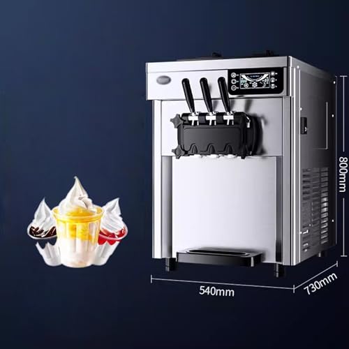 WAOCEO Speiseeismaschine Vollautomatische kommerzielle Arbeitsplatten-Eismaschine, Milchtee-Eismaschine, Stand-Sweet-Cone-Maschine Eismaschine – Bild 3