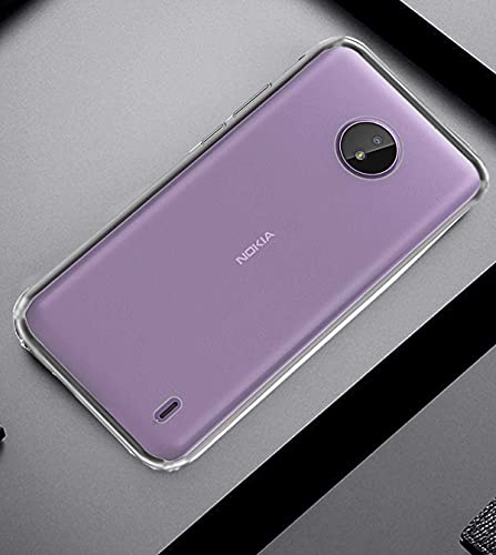 Image of Soft Flexible Silicone Back Cover Compatible with Nokia C10, Transparent Case