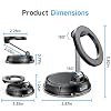 ANDERY Car Phone Holder for Magsafe [78+LBS Strongest Suction & 2400gf Strongest Magnetic] 360° Adjustable Car Phone Mount, Phone Holders for Your Car for iPhone 17-12 Pro Max Air Plus (Carbon Fiber) #5