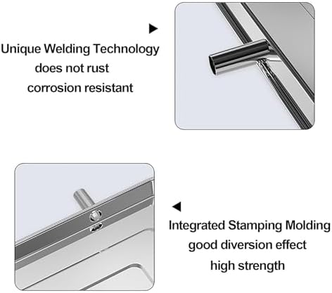 Stainless Steel AC Drip Pan with Drain for Portable Air Conditioners & Heat Pumps - Durable Split AC Drip Tray for Efficient Drainage & Easy Installation,84x38x3cm (33x15x1in)