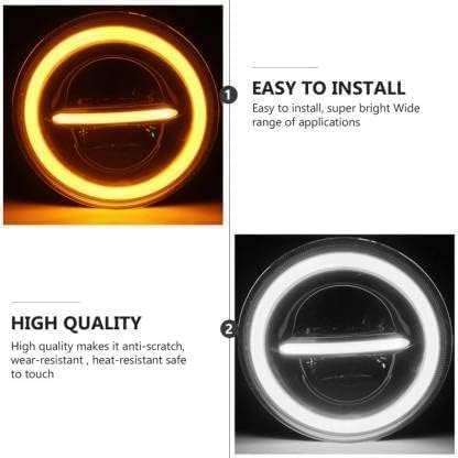Image of VM 110W Round LED Operating, Minus Headlight Bullet Headlight Compatible with Royal Enfield,Classic 350, Hunter350,Himalyan Gypsy & Bullet