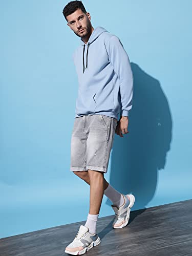 Image of Men's Cotton Blend Hooded Sweatshirt
