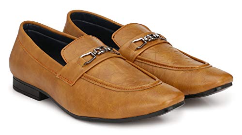 Image of Andrew Scott Men Beige Formal Shoes-9 UK (43 EU) (10 US) (SUPW020)