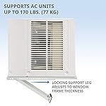 Ivation-Universal-Air-Conditioner-Support-Bracket-19-Easy-Install-Adjustable-Platform-for-AC-Units-Up-to-170-Lbs-Support-Leg-with-Rubber-Foot-Built-in-Level-Extenders-for-All-Window-Types