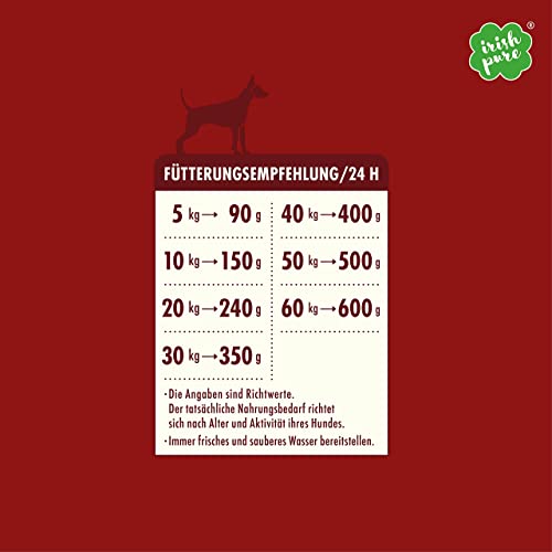 Irish Pure Trockenfutter für Erwachsene Hunde mit Weiderind 1,5 kg