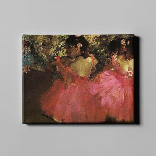 Toile Edgar Degas Danseuses en rose grand format par Spiffing Prints pour salon