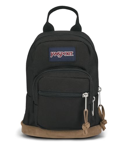 JanSport Right Pack Mini – Compact Backpack with Large Main Compartment, Front Utility Pocket, and Front Zippered Stash Pocket, Black