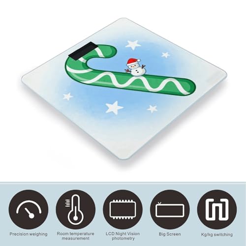 Báscula Digital de Baño BTCOWZRV con Pantalla LCD miniatura 3