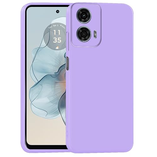 Image of Back Cover for Motorola Moto G34 5G / G45 5G | Full Camera Protection | Premium Liquid Silicon Case | Flexible Bumper Case for Motorola Moto G34 5G / G45 5G (Purple)