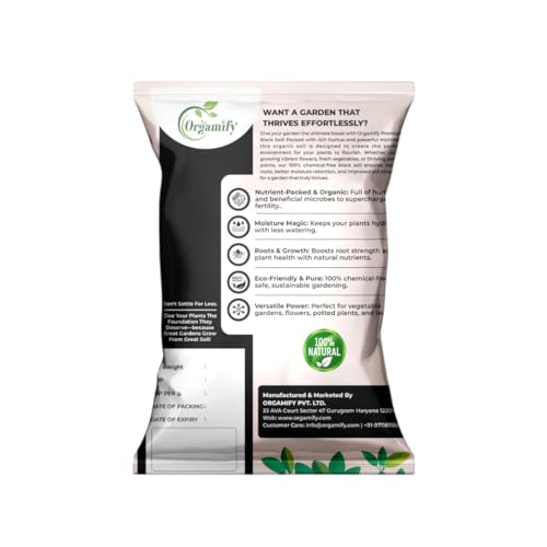 Image of Premium Black Soil (1KG) | Best for Plants Home Garden | Nutrient-Rich Organic Soil with Microbes | Enhances Fertility & Moisture Retention | Natural Chemical-Free Potting Mix