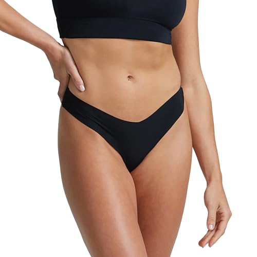 Image of commando - Classic Solid Thong (3-pack) | Seamless No Show Thong | Comfortable, Lay-Flat Edges | Machine Washable