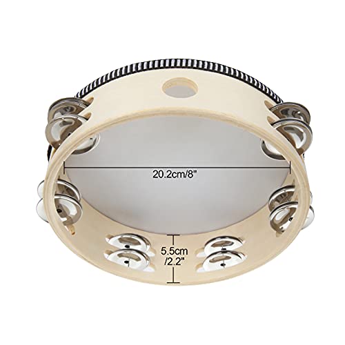 Eoexn LTUS-TAMBOURINE-3PCS-8IN-210421 3 Pack 8 Inch Tambourine thumb #1