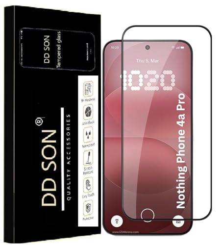 Image of DD SON Premium Tempered Glass Screen Protector Guard Compatible For Nothing phone 4A Pro 5G (6.83 Inch, Pack of 1) | Edge to Edge Coverage With Easy to installation kit for Smartphone