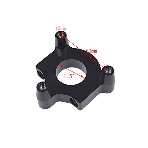 NAVARME Black 1" 25mm / 1.5" 38mm CNC Adapter Fits 49cc 50cc 66cc 80cc Motorized Bicycle - Thumbnail 3