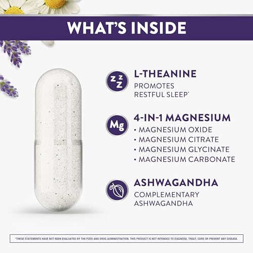 ZzzQuil Pure Zzzs, +Magnesium Capsules, L-Theanine and Magnesium, Sleep Aid, 4-in-1 Magnesium: Citrate, Bisglycinate, Oxide, and Carbonate, Sleep Aids for Adults, 90 Sleep Capsules - image 2