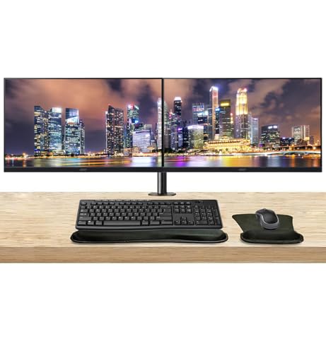 Image of Acer Vero B7 B277 E 27 inch FHD 100Hz 4ms Anti-Glare Monitor, 2-Pack Bundle with HDMI, DisplayPort, Desk Mount Monitor Stand, MK270 Wireless Keyboard & Mouse, Gel Mouse & Wrist Pad