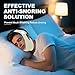 Holinee Chin Strap for Sleeping, Adjustable Chin Strap for Snoring, Anti Snoring Devices Breathable and Reusable, Comfortable Stop Snoring Solution, Anti Snore Chin Strap for Men and Women (Green)