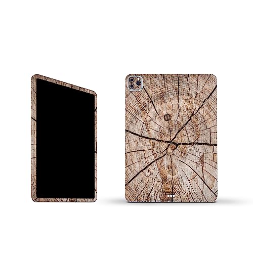 Image of MightySkins Carbon Fiber Skin Compatible with Apple iPad Pro 11 inch M2 4th Gen (2022) Full Wrap Kit - Tree Rings | Protective, Durable Textured Carbon Fiber Finish | Easy to Apply | Made in The USA