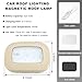 Wevdn Magnetic Dome Light, Energy-Saving Automotive Interior Ceiling Lightt, Universal Interior Ceiling Light for Car RV and Camper, Car Accessories (Beige)