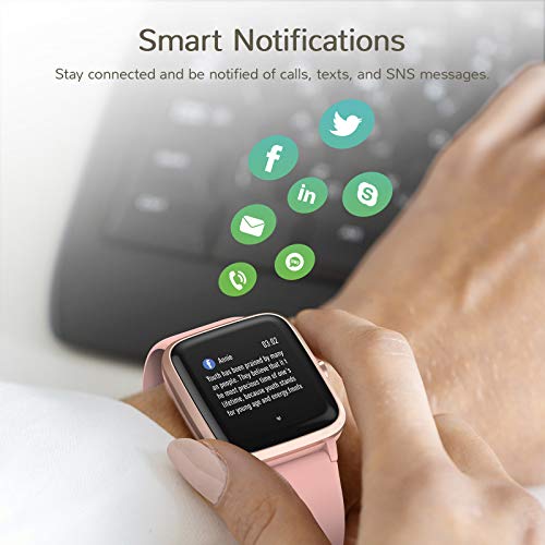 Letsfit Smart Watch, Fitness Tracker with Heart Rate Monitor, Activity Tracker with 1.3 Inch Touch Screen, IP68 Waterproof Pedometer Smartwatch with Sleep Monitor, Step Counter for Women and Men - Thumbnail 2