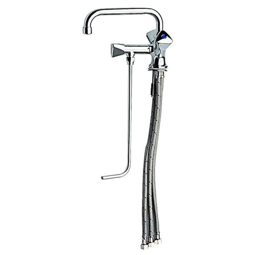 BieTal® Gastronomie Spülbeckenhahn Niederdruck Mischbatterie Wasserhahn mit 30cm Unterspülung Cover