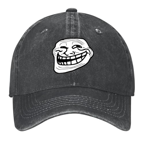 Casquettes de baseball Trollface ajustables : finis les chapeaux trop grands en camping