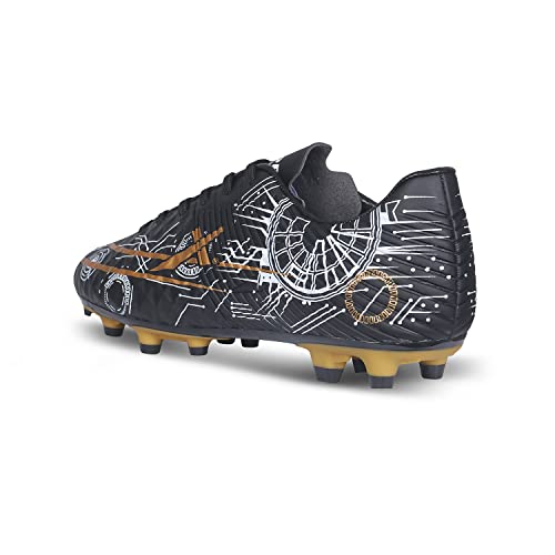 Image of Vector X Men & Boys Football Shoe /Studs|Sports & Athletic Footwear PU Upper with TPU Sole|Lightweight Comfortable & Maximum Grip Soccer Cleats |Multi Ground Shoes for Training & Practice