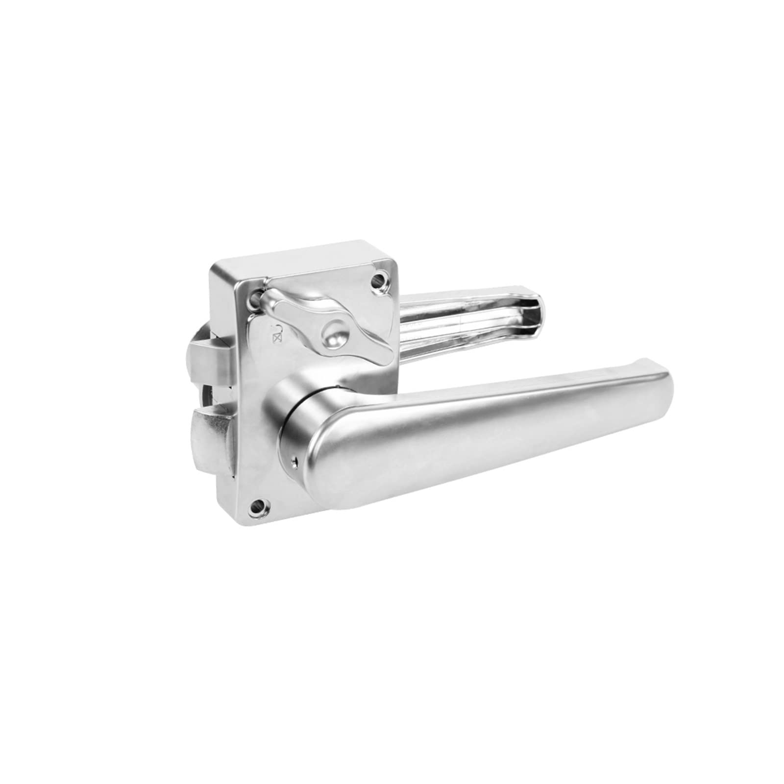 Kogedss Silver Rv Caravan Refit Accessories Toilet Door Lock Bathroom Door Lock With Reverse Lock For Kitchen Motorhome Camper(Silver)