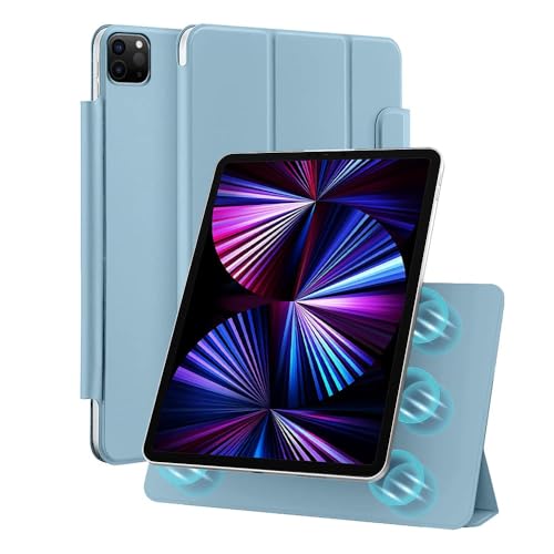 Amazon Basics Magnetic Case Compatible with Apple iPad Pro 4th/3th/2nd Gen (11 Inch) | Auto Sleep/Wake & Easy Magnetic Attachment (Sky Blue) (B0CSYMJ389) Amazon Price History, Amazon Price Tracker