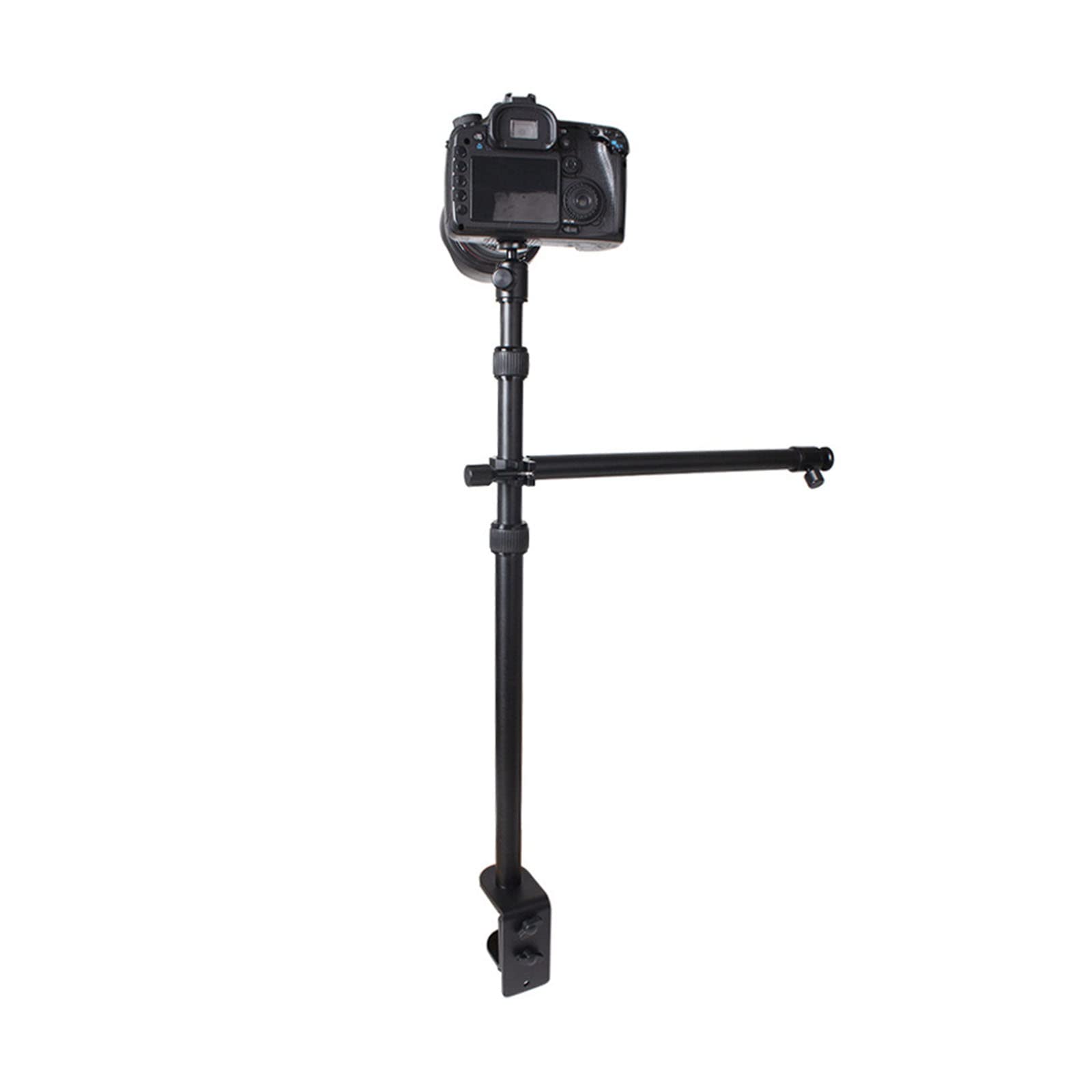 Supporto estensibile per tablet con clip per cellulare per smartphone telescopico supporto da tavolo con clip
