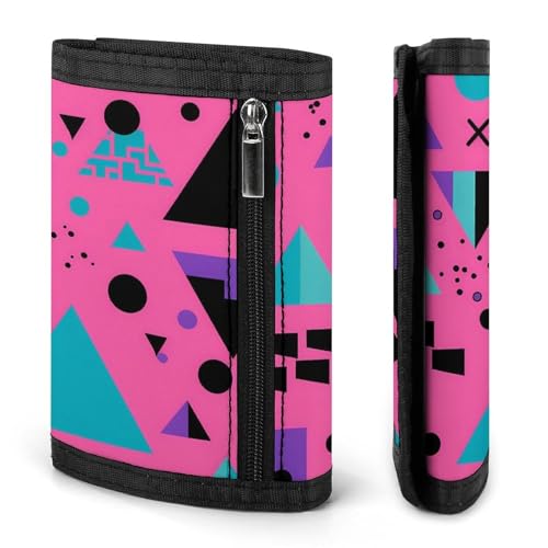 Japanese Vaporwave Trifold Wallets for Men with Credit Card Slot Clutch Purses Fashion Coin Purse3