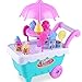 Ba30DEllylelly Los niños simulan jugar juguetes de simulación juego de carrito de helado juguetes educativos de aprendizaje para niños regalo de cumpleaños