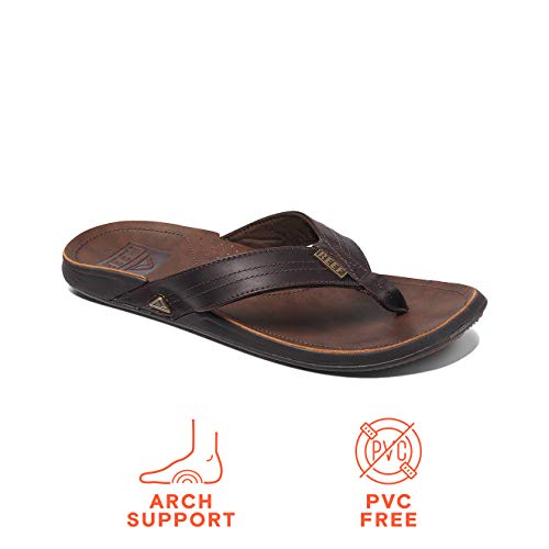 REEF Men's J-Bay III Leather Flip Flops2