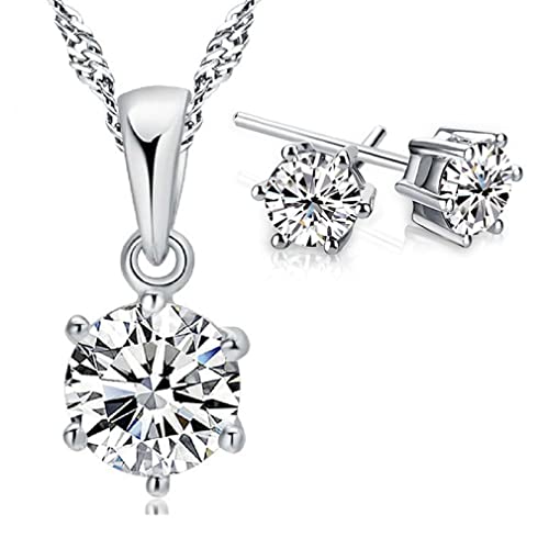 Accessoires de fête et bijoux de mariage colliers boucles d'oreilles 925