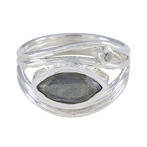 Bague en labradorite naturelle et argent 925 un bijou d'exception