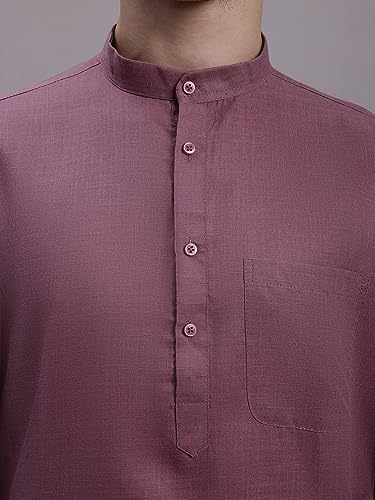 Image of Jompers Men's Cotton Regular Fit Solid Kurtas