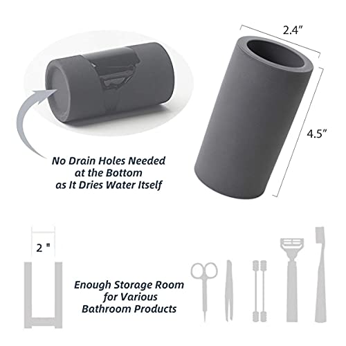 Fast-Drying-Diatomite-Toothbrush-Holder-Bathroom-Countertop-Organizer-Stand-for-Toothpaste-Makeup-Brushes-Razors-Accessories-Dark-Grey