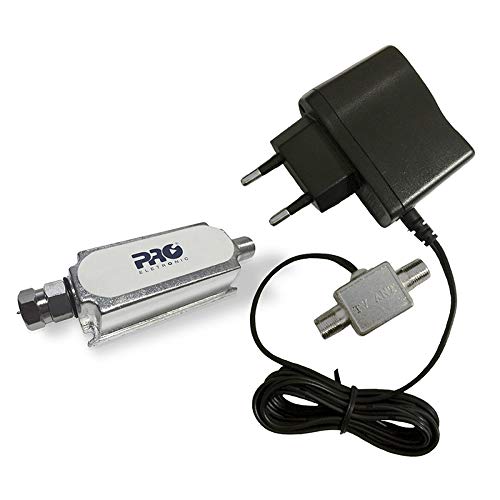Mini booster 26db UHF com filtro LTE PQBT-2650LTE