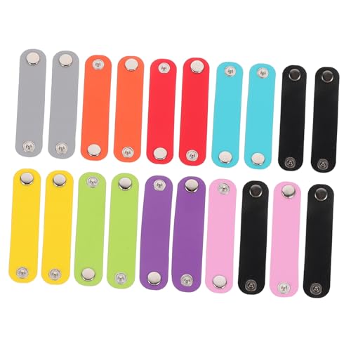 VALICLUD 2sets Silk Scarf Fastener Leather Scarf Clips for Wedding Parties 20pcs*2 Random Color