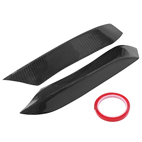 XtremeAmazing Pair Carbon Fiber Front Bumper Side Upper Side Splitter Board Canards for F80 M3 F82 F83 M4