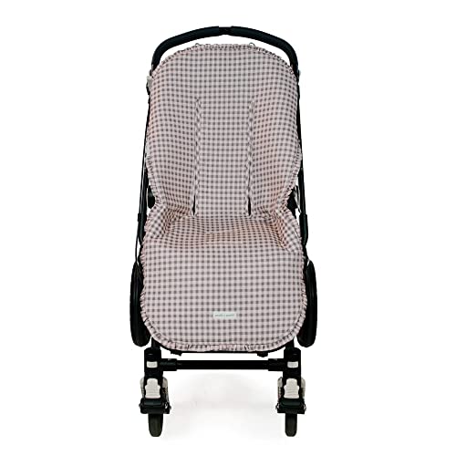 Funda colchoneta ancha Together de Pasito a Pasito - ROSA/GRIS