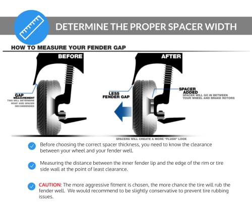 2 Pieces 0.59" 15Mm Custom Hub Centric Wheel Spacers Adapters Bolt Pattern 5X120 To 5X120 Center Bore 66.9Mm Compatible For New Camaro Malibu Lacrosse Regal Cts Xts Equionx #TOP6